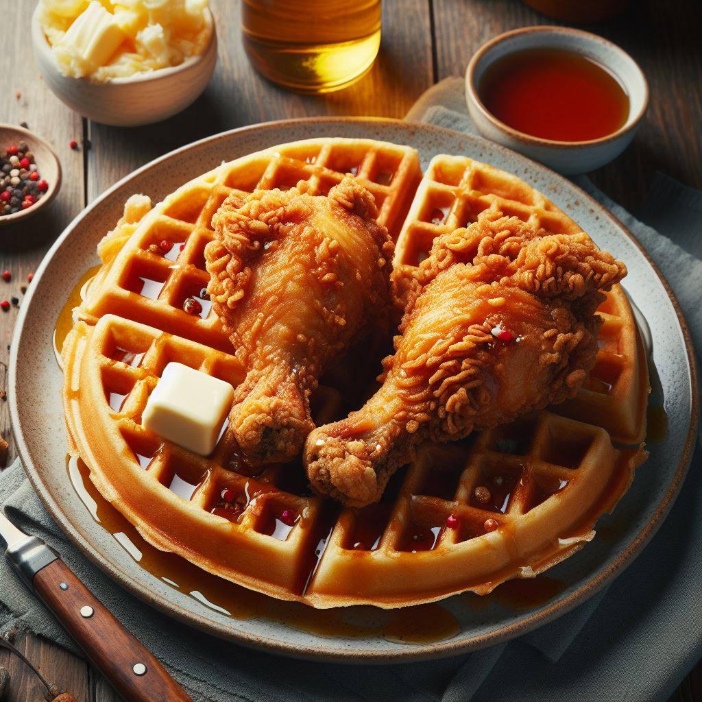 chicken and waffles