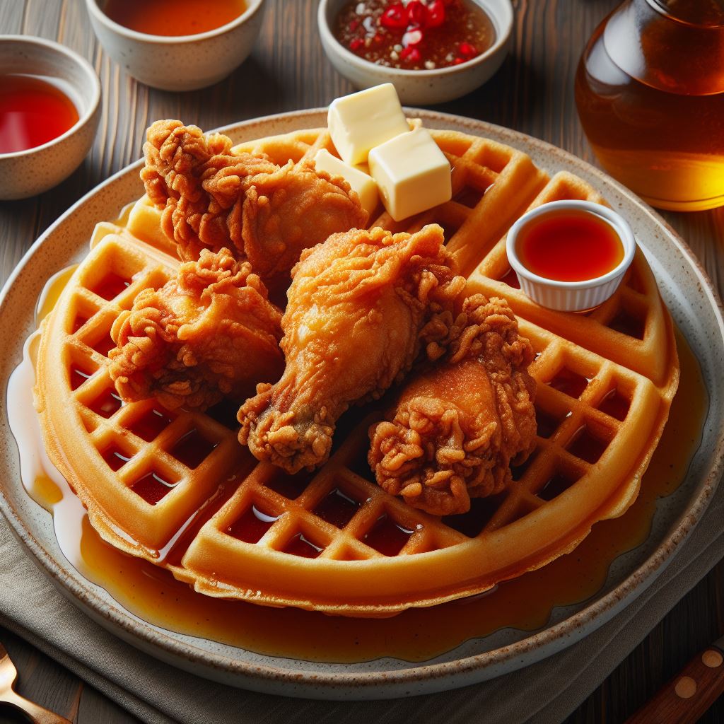 chicken and waffles