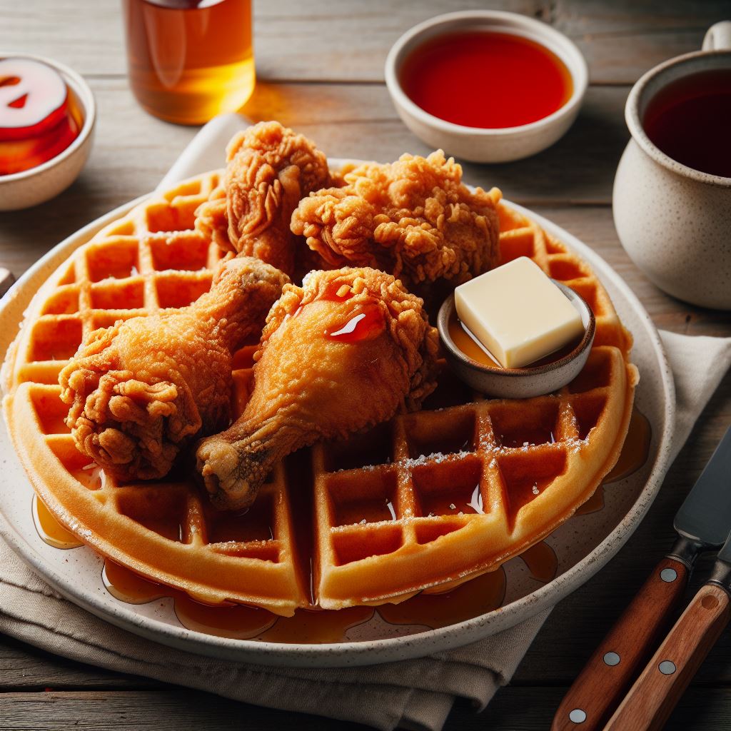 chicken and waffles